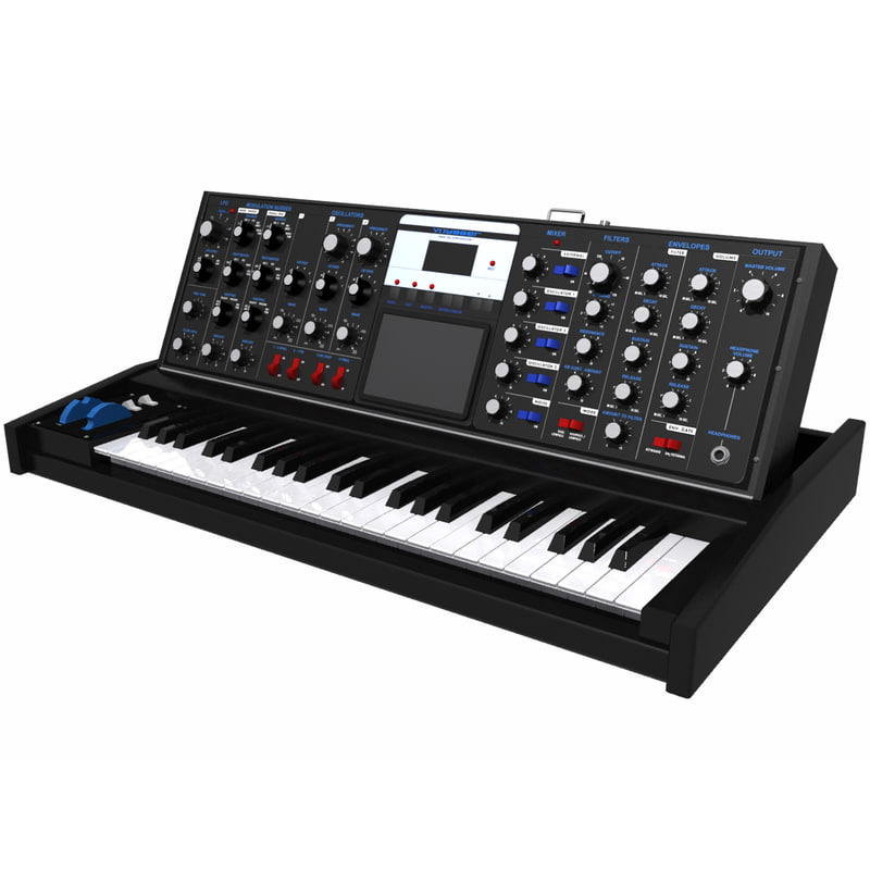 keyboard synth synthesizer 3d max