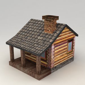 3d model rural house