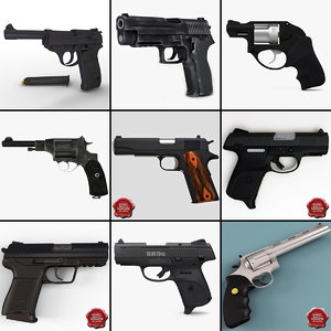 3d model pistols 7