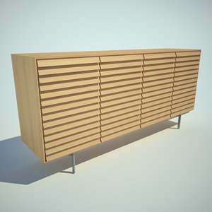 3d 3ds sussex tall credenza