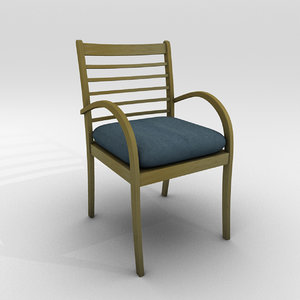 wooden chair 3d ma