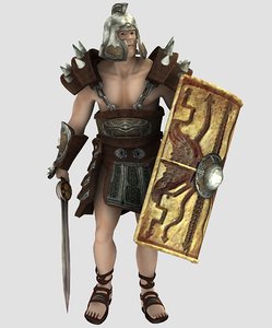 3d model character spartacus
