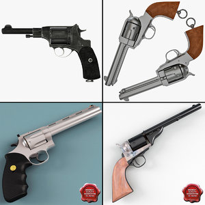 revolvers details colt 3d max