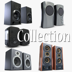 music speakers 1 3d model