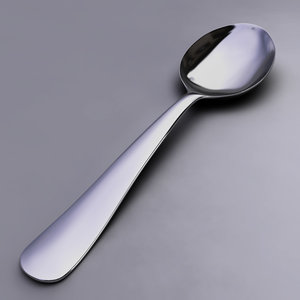 spoon silverware 3d model