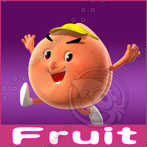 3d cartoon fruits
