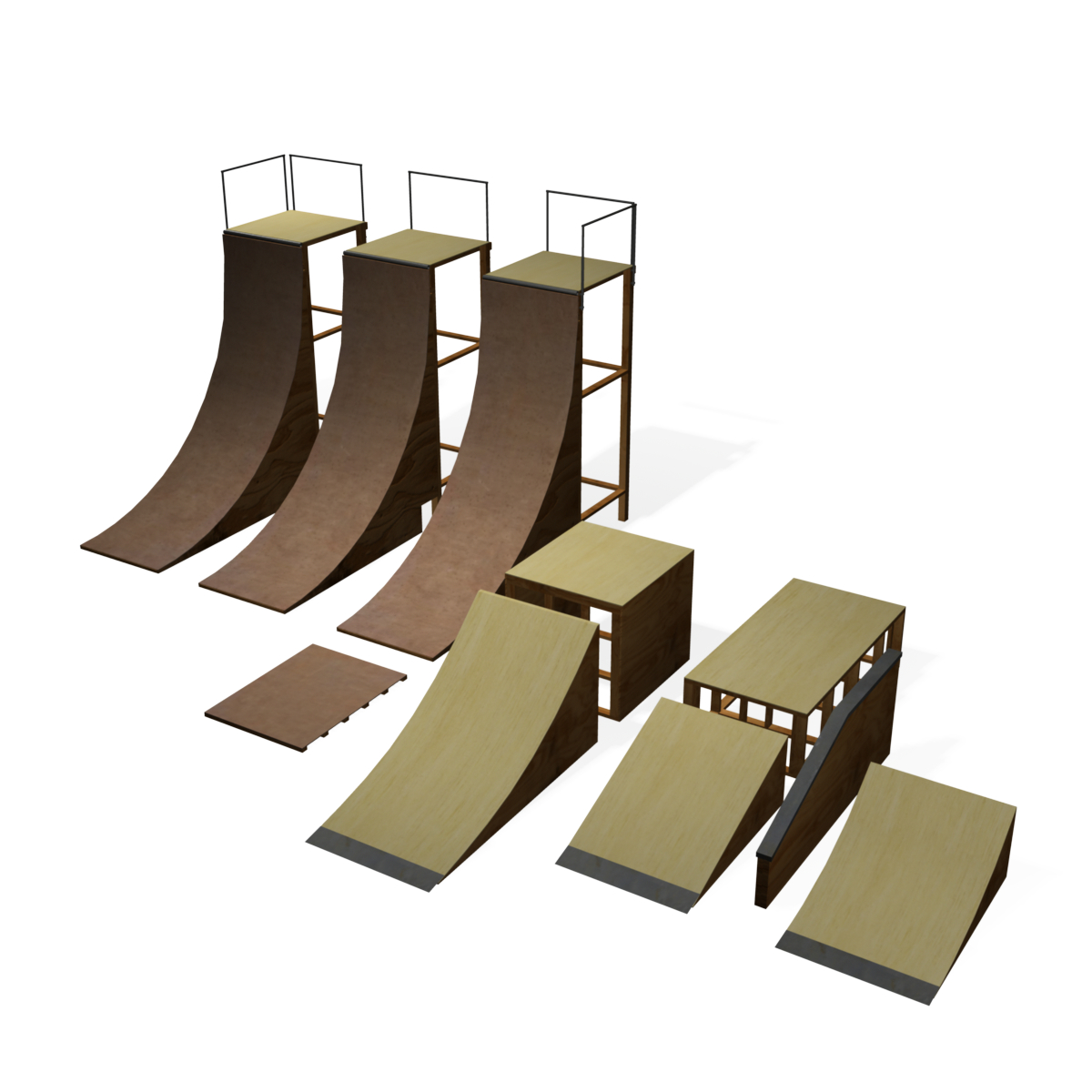 3d skate ramps model