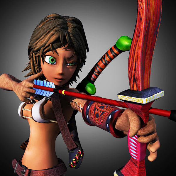 3d Ma Female Archer 8117