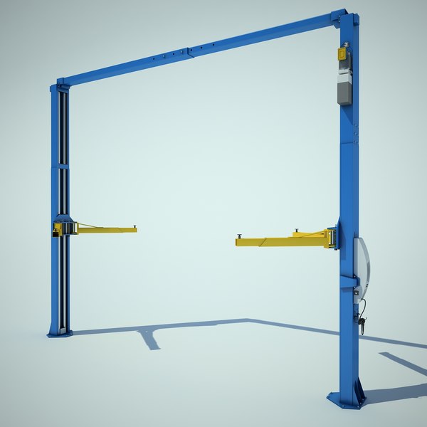 Two Post Lift 3D Models for Download TurboSquid