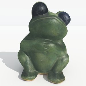 scanned frog 3d model
