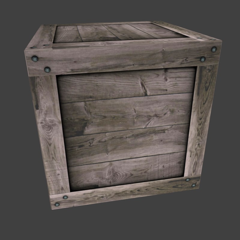 wood crate 3d model