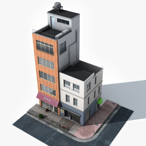 japan building 3d model