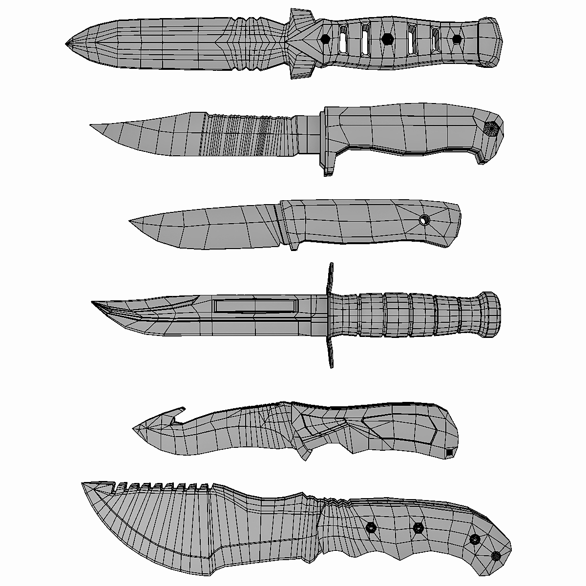 knife drawing reference