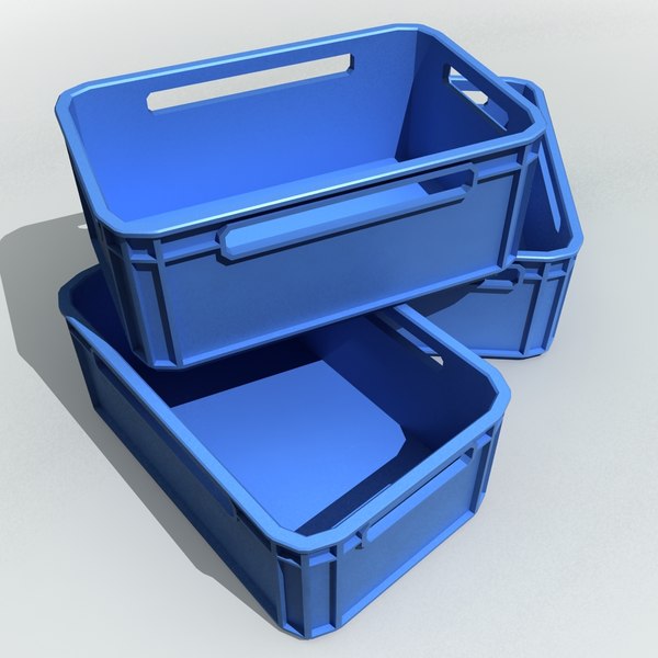 plastic storage crates