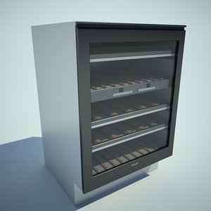wine refrigerator 3d model