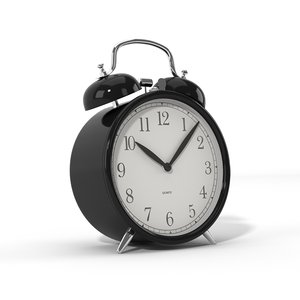 3d realistic alarm clock ikea