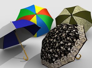 3d umbrella model