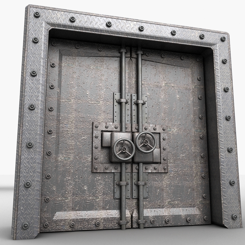 3ds max metal door