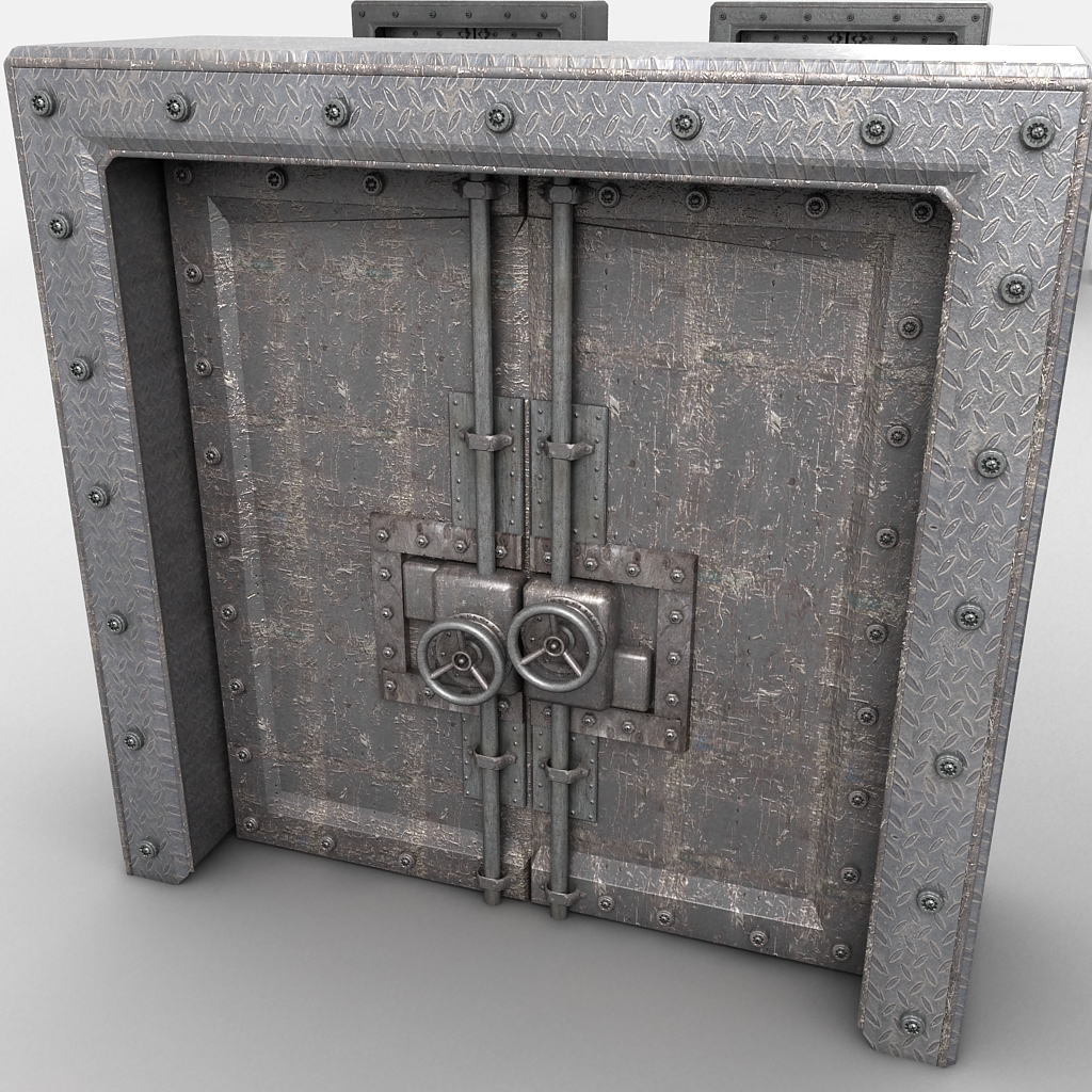 3ds max metal door