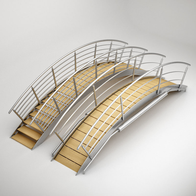 3d model swimming pool bridges