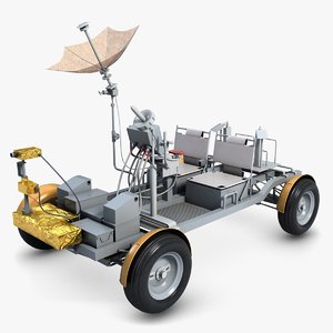 lunar rover apollo 15 3d model