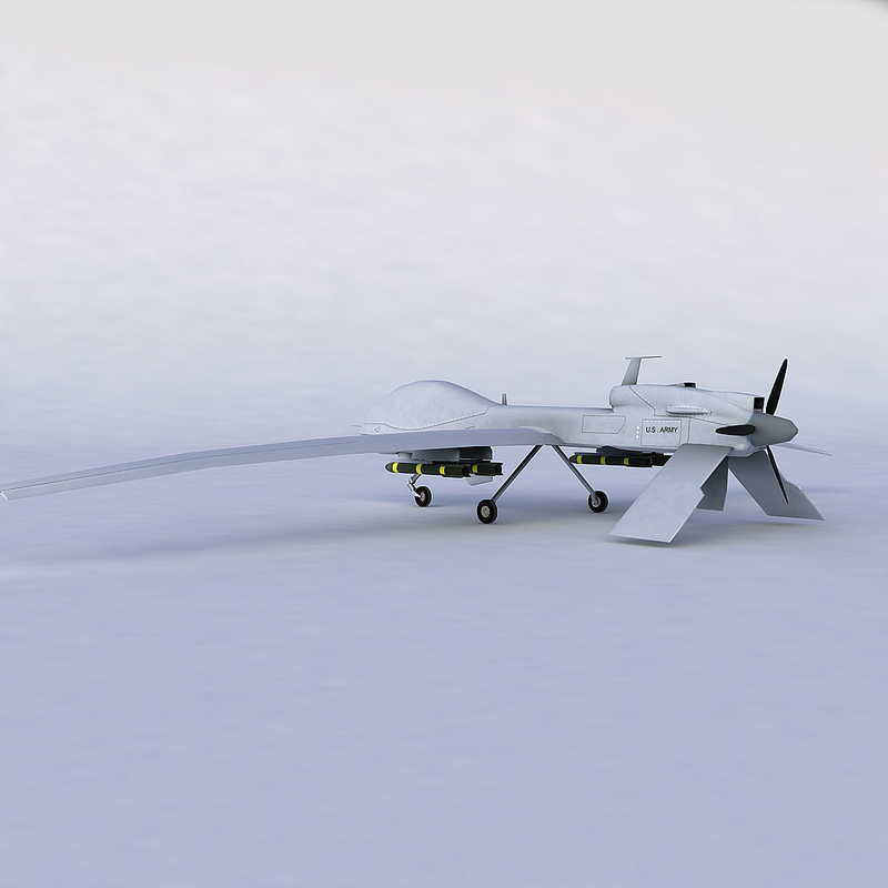 7 uavs 3d model