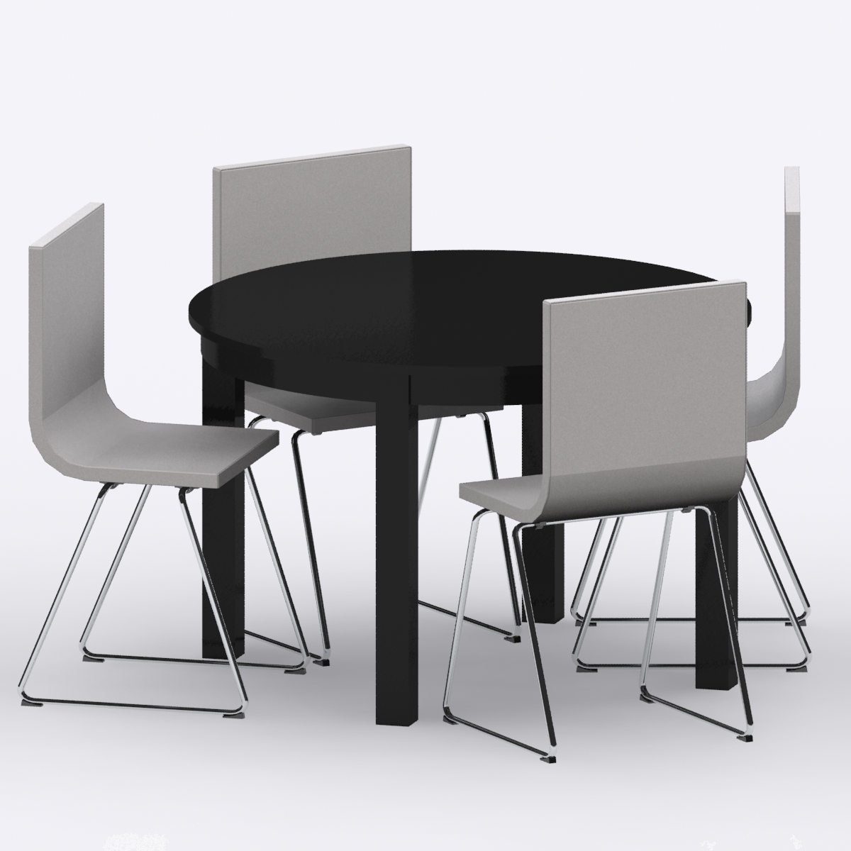 3d Ikea Bjursta Table Bernhard Model