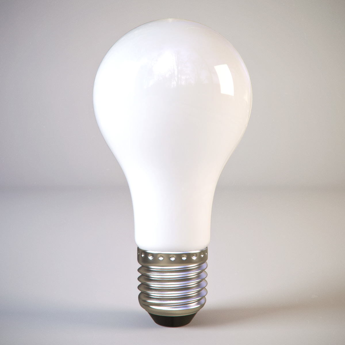 灯泡标准白色3d模型