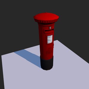 free post box 3d model