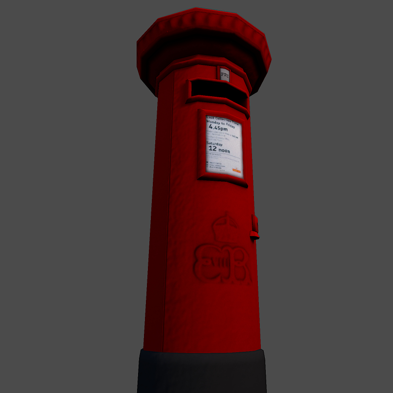 free post box 3d model