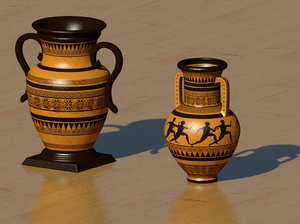 greek vase gr 3d model