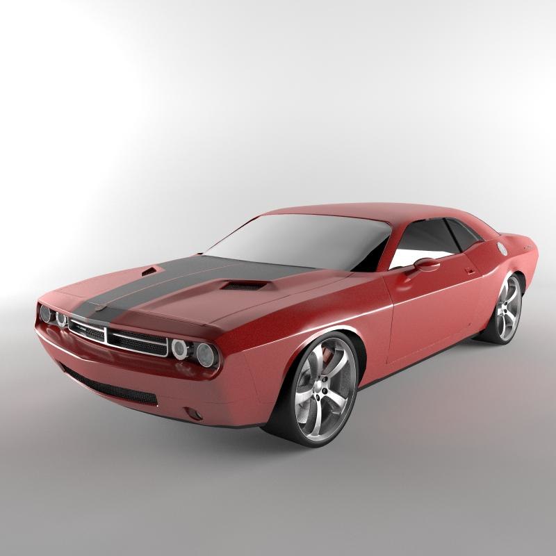 Dodge challenger 3d model