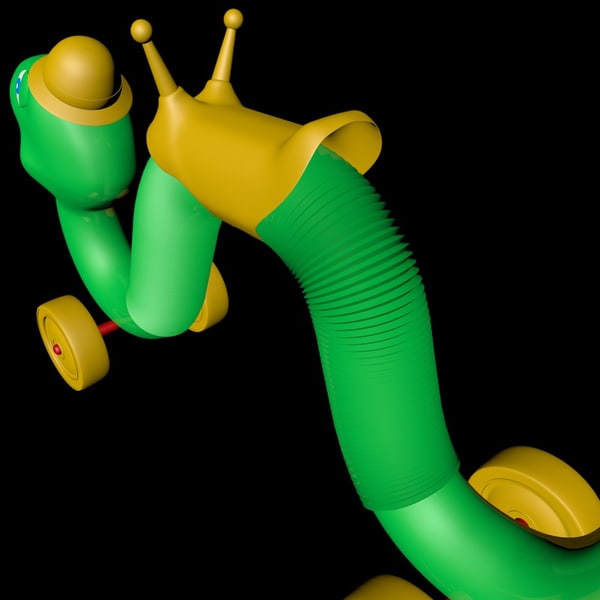 inchworm toy from the 70's