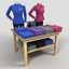 athletic clothing collections 3d model