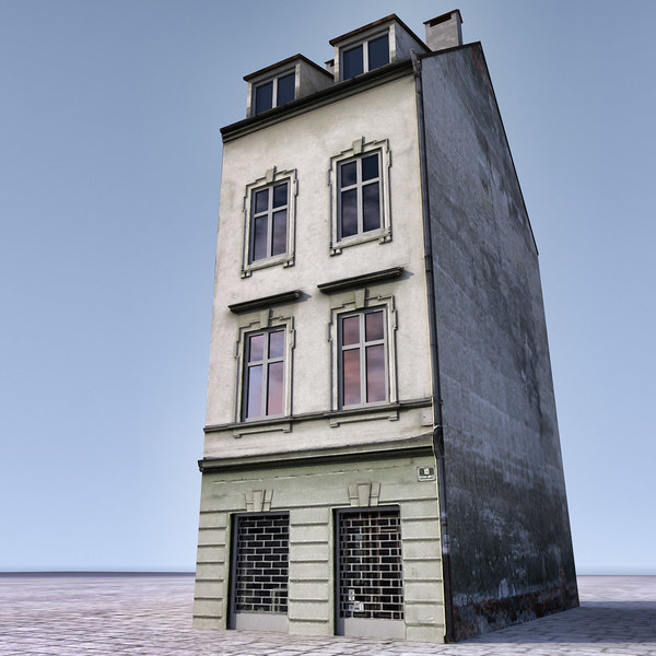 3d building exterior modelled