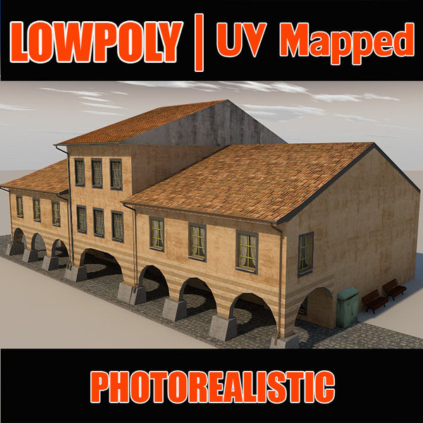 3ds max house rome bu