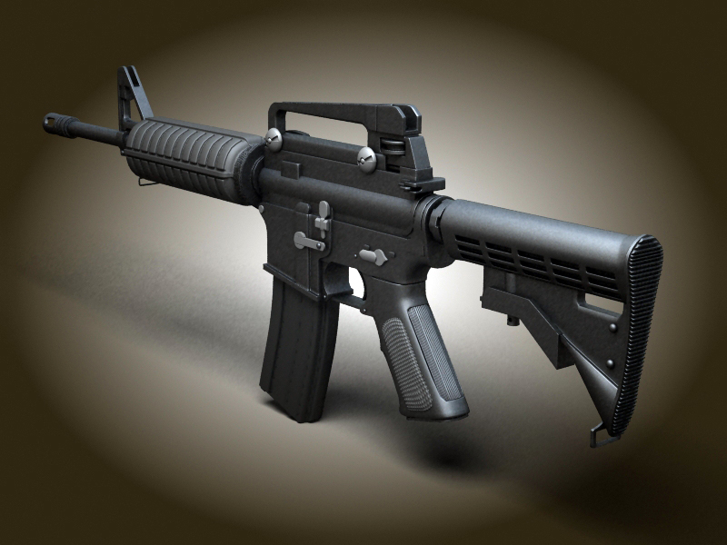 3ds max m4a1 carbine m4