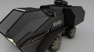 3d model futuristic tank ev-105