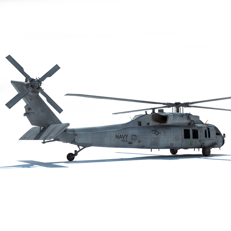 mh-60s sikorsky military helicopter 3d model