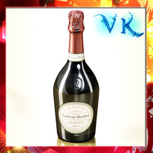 laurent perrier - champagne bottle 3d model