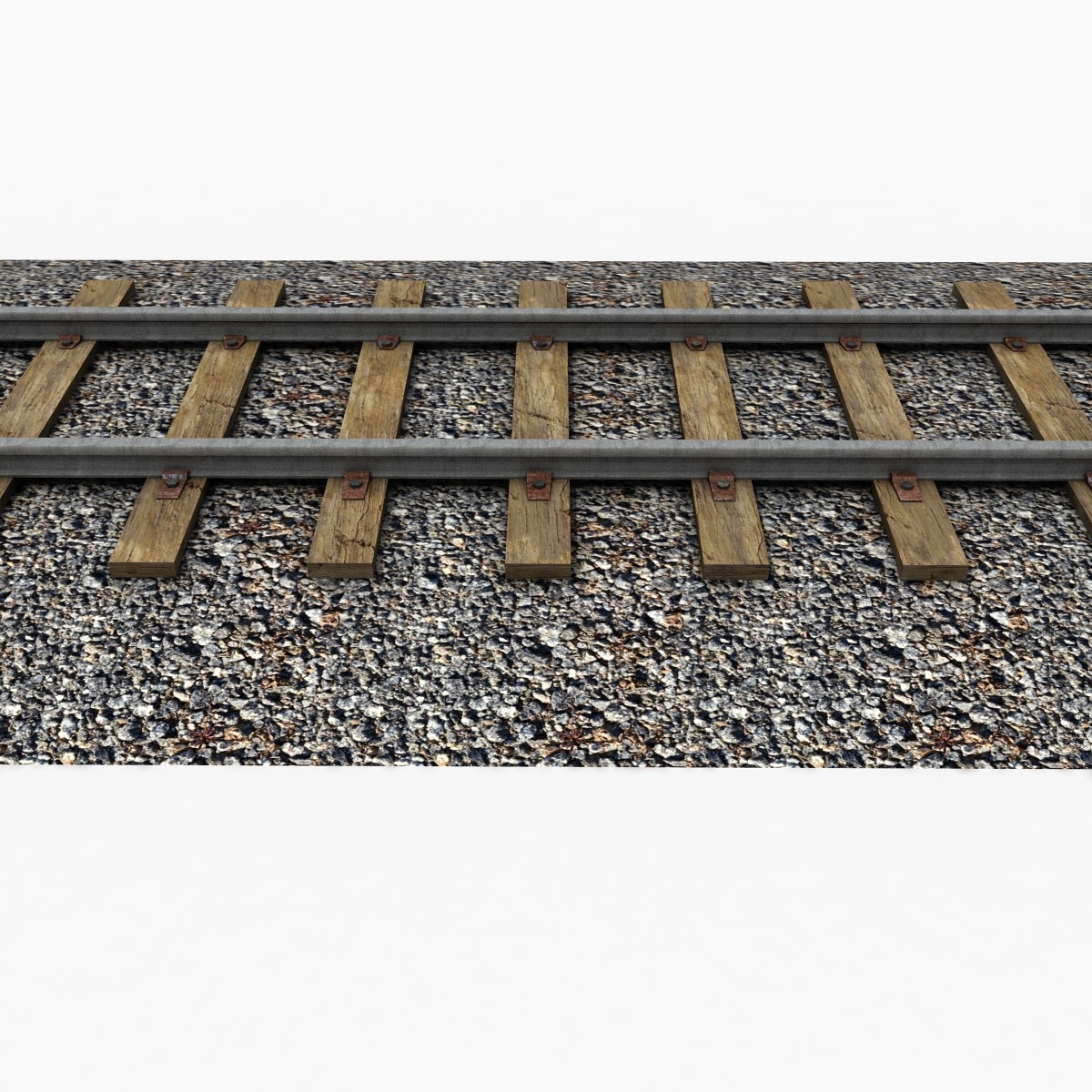 3d model railway rail