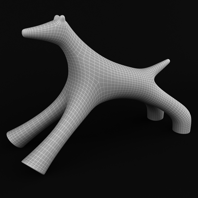 sculpture abstract dog max