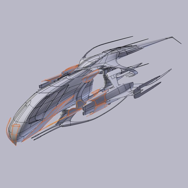 3d Model Alien Battleship