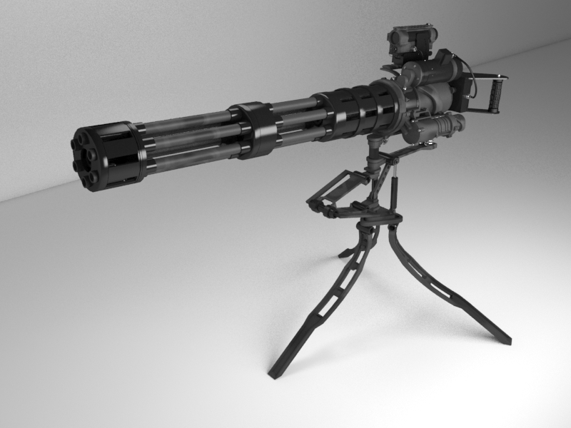 加特林机枪3d模型