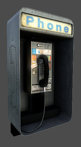 phone phonebooth 3d model