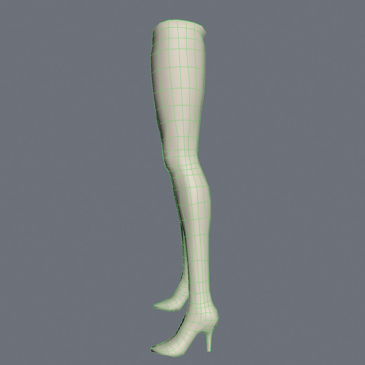 woman legs rigged 3d max