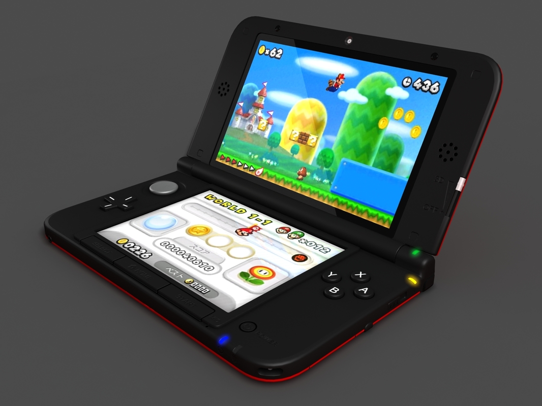 nintendo xl ll 3d model