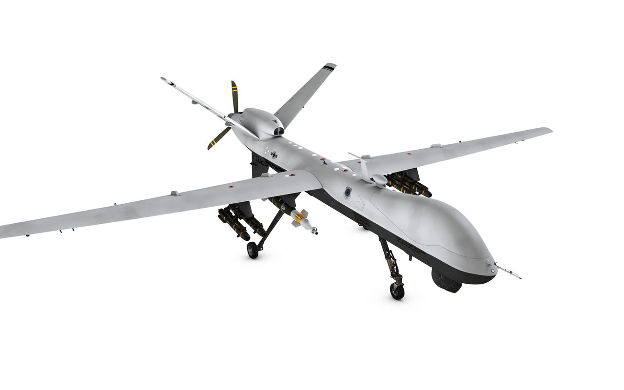 mq 9 reaper drone 3d model