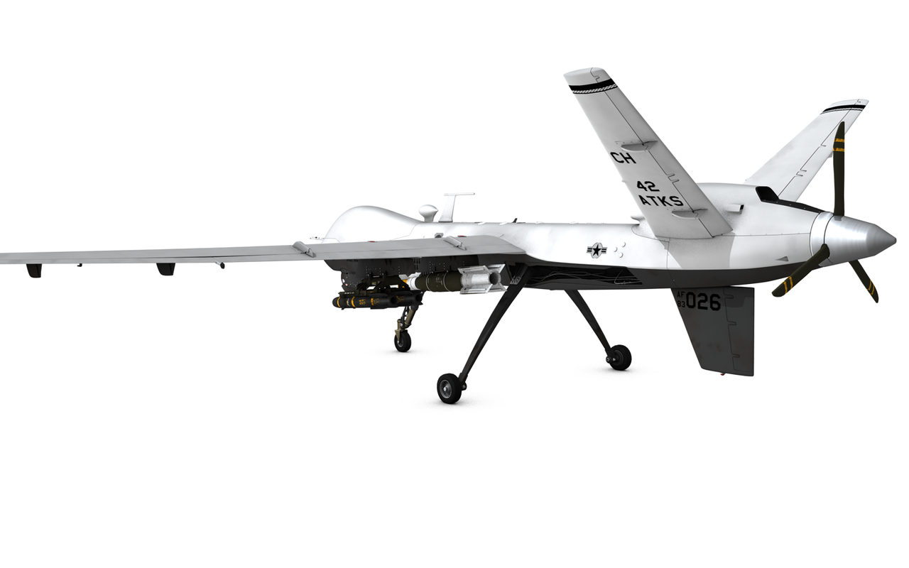 mq 9 reaper drone 3d model