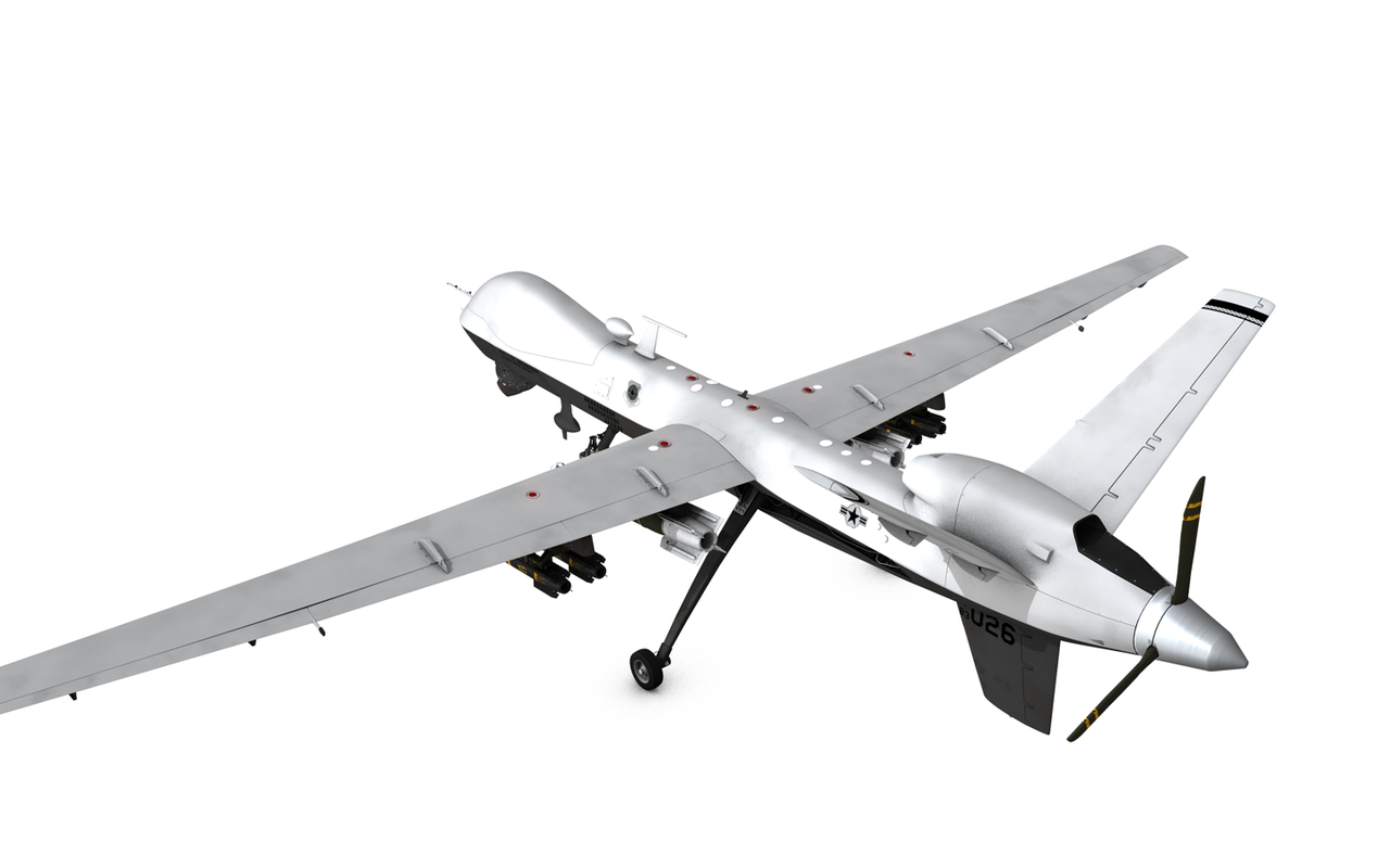 mq 9 reaper drone 3d model